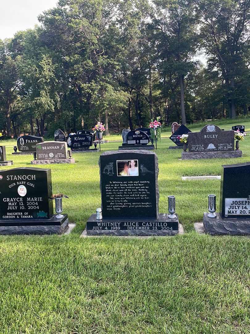 Whitney Alice Castillo's grave. Photo 1