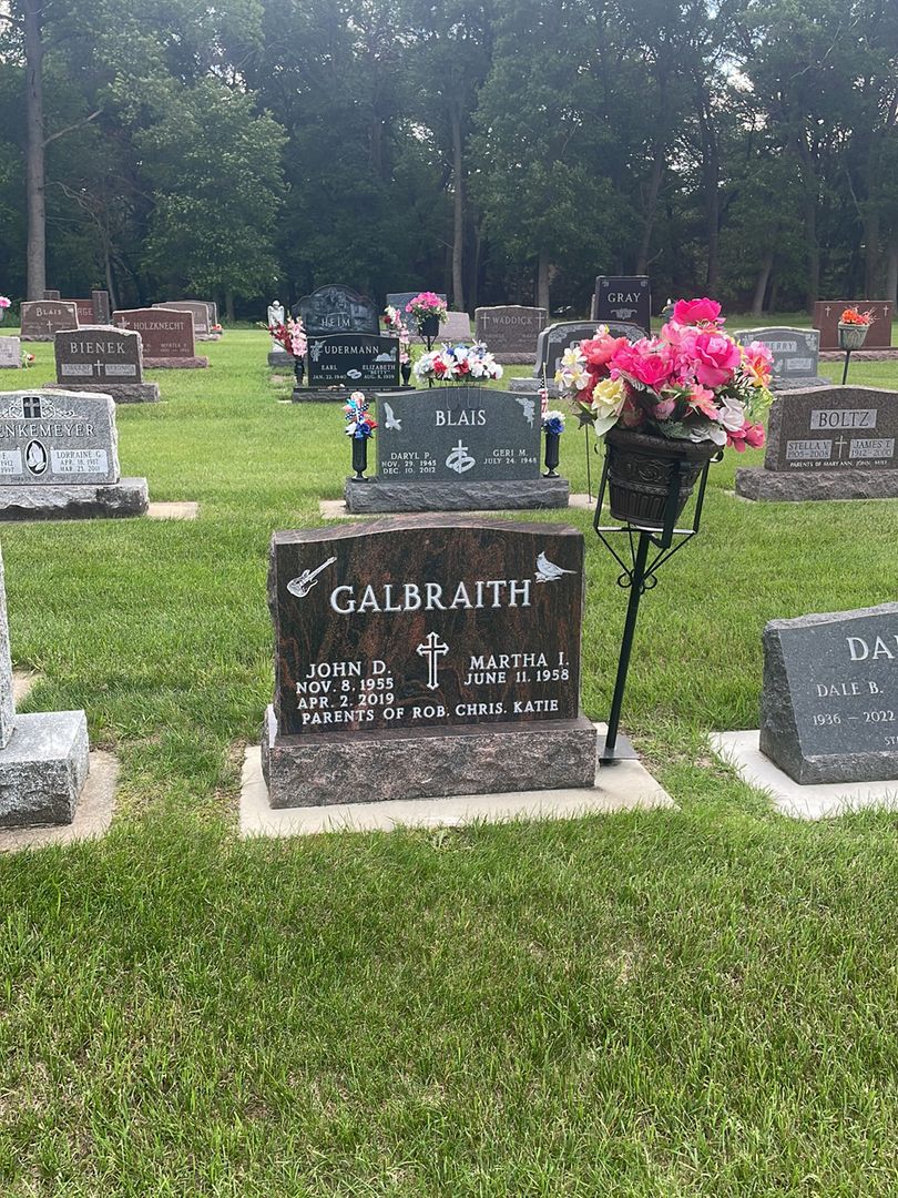 John D. Galbraith's grave. Photo 1