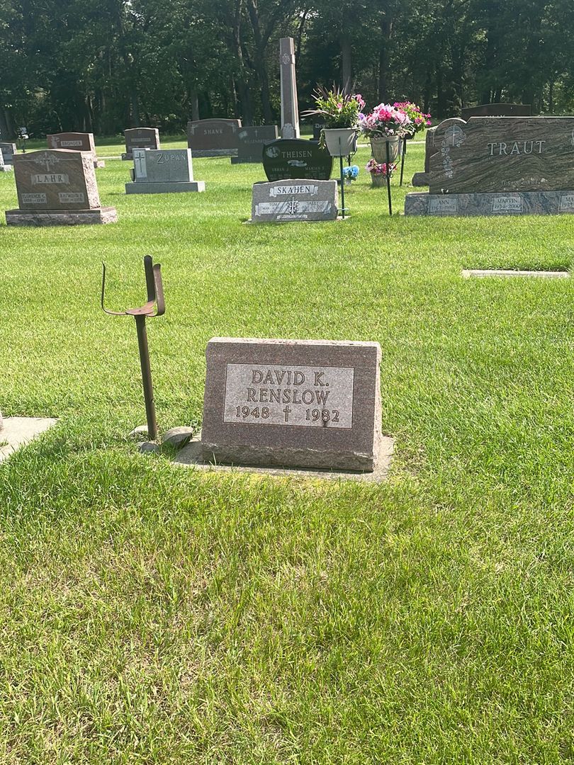 David K. Renslow's grave. Photo 1