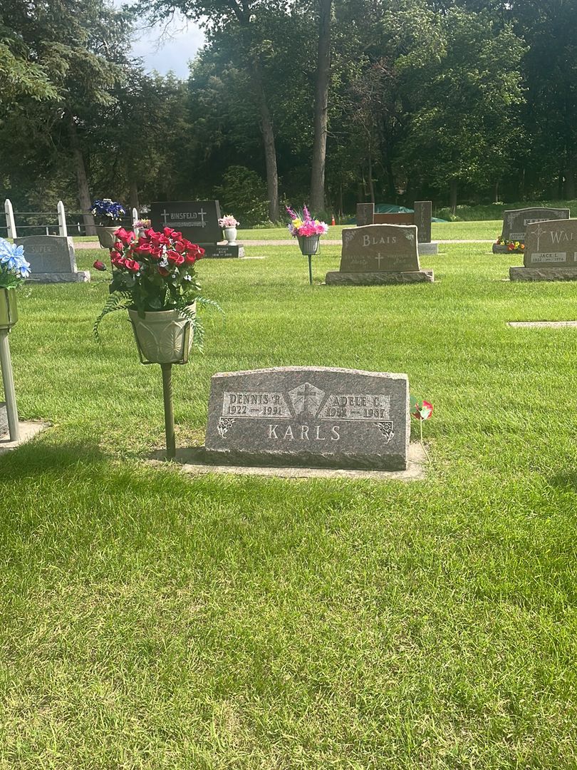 Adele C. Karls's grave. Photo 1