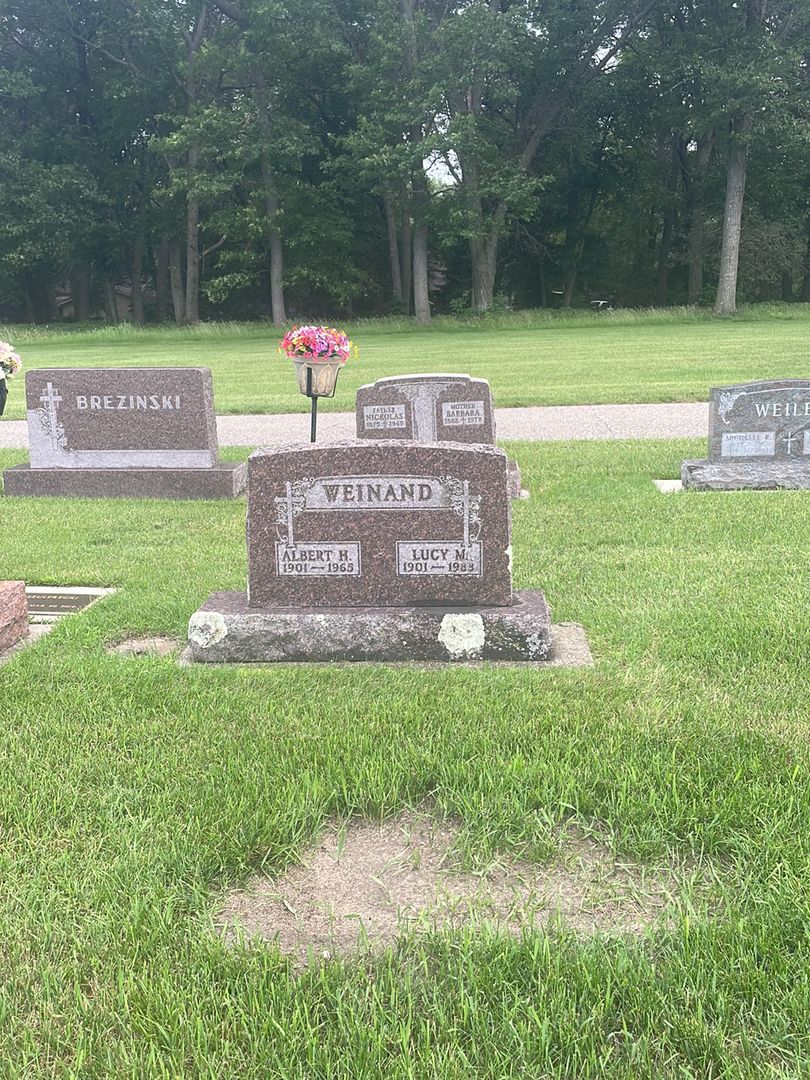 Albert H. Weinand's grave. Photo 1